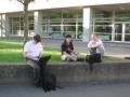 Peter, Josh and Jörn, waiting for the cafeteria to open - and, hence, waiting for breakfast., 800x600, 103 Kb